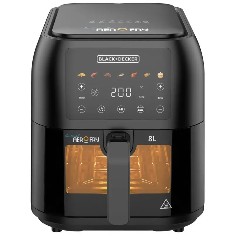 Black+Decker Aerofry Saf80W-B5 7-In-1 Air Fryer – 8L Capacity, 1700W, Multi-Cook Functionality 1