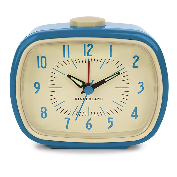 Blue Analog Alarm Clock With Classic Design 1