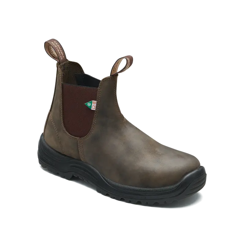 Blundstone Steel-Toe Work Boot – Rustic Brown 1