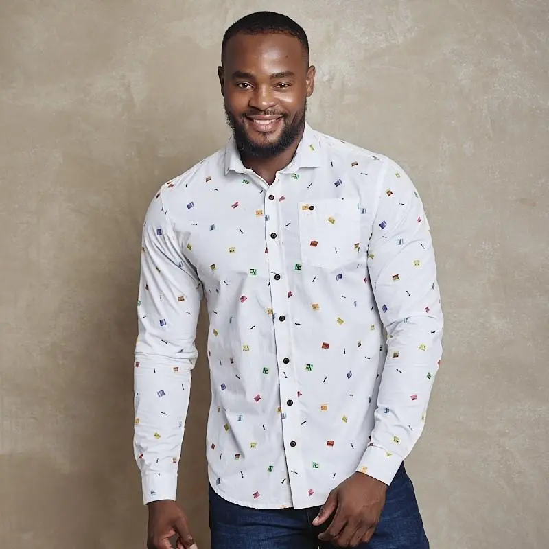 Bo Kaap Contemporary Slim Shirt – Pelican Pink 1