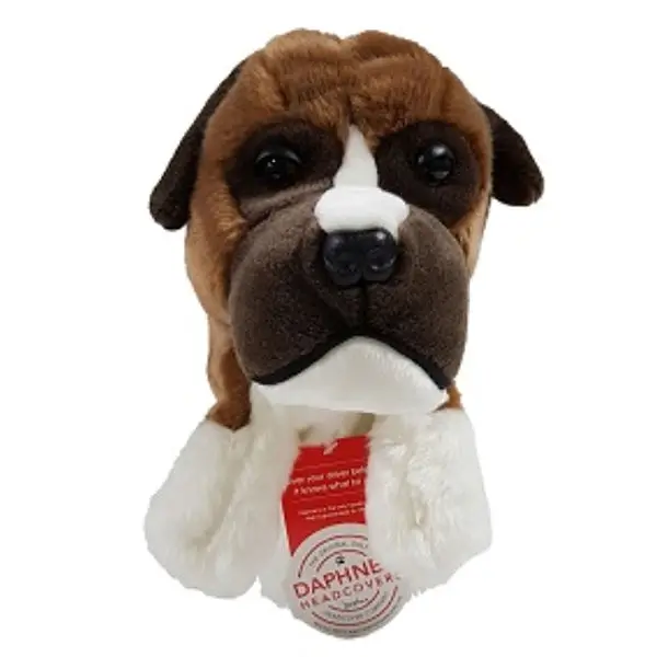 Boxer Dog Golf Driver Head Cover – Expressive Plush Animal Style From Daphne'S 1