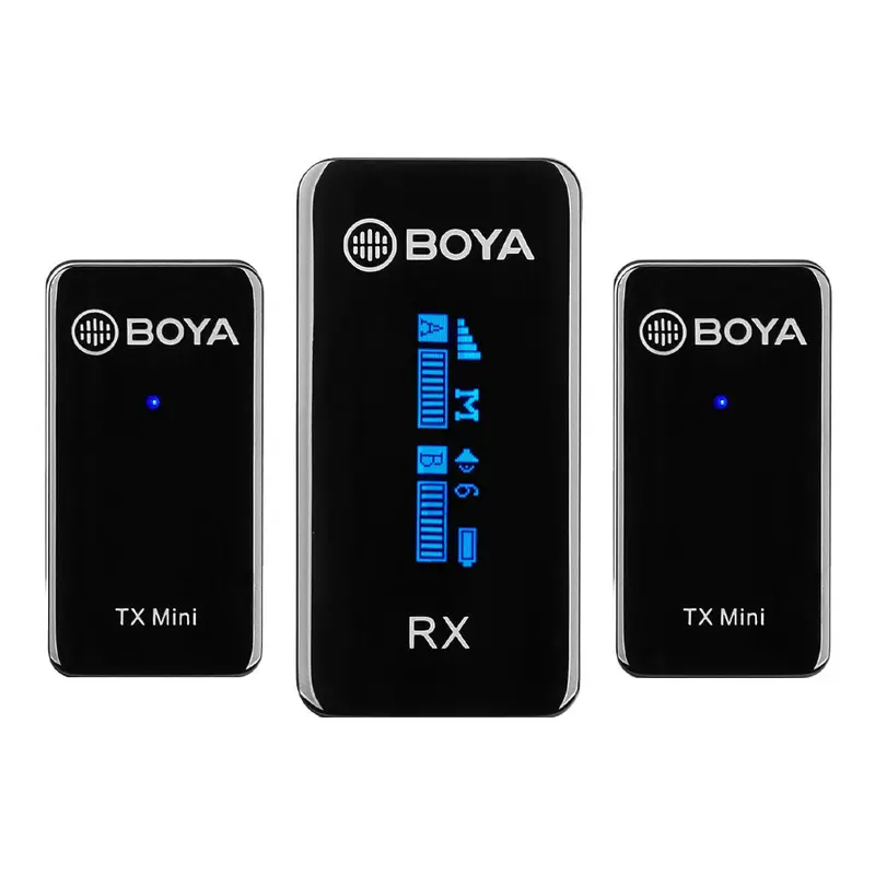 Boya By-Xm6-S2 Dual-Channel 2.4Ghz Wireless Lavalier Mic System 1