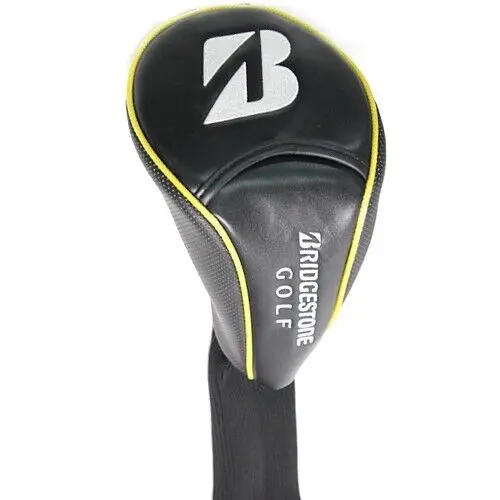 Bridgestone Black/Yellow Driver Head Cover – Bold Golf Club Protection 1