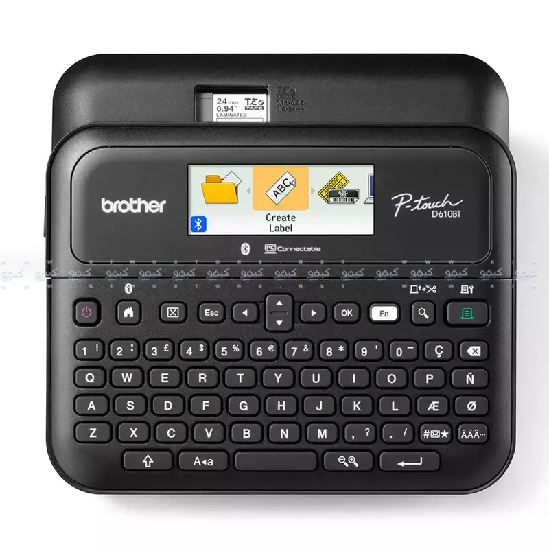 Brother Pt-D610Bt Bluetooth Label Maker – Compact Thermal Printer, Black Body 1