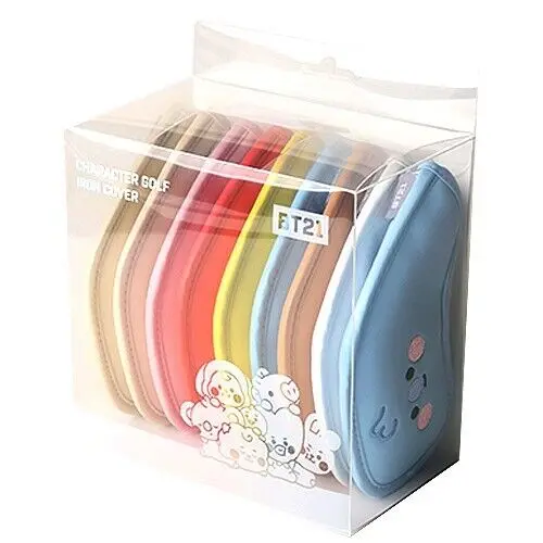 Bt21 Cute Baby Golf Iron Head Cover Set (9P) #5-9/P/A/S/X Club Headcover Colors 1
