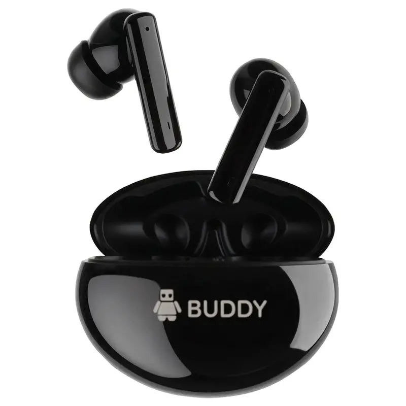 Buddy Buds W20 Plus Tws Earbuds – Active Noise Cancellation + Environmental Noise Control, Black 1