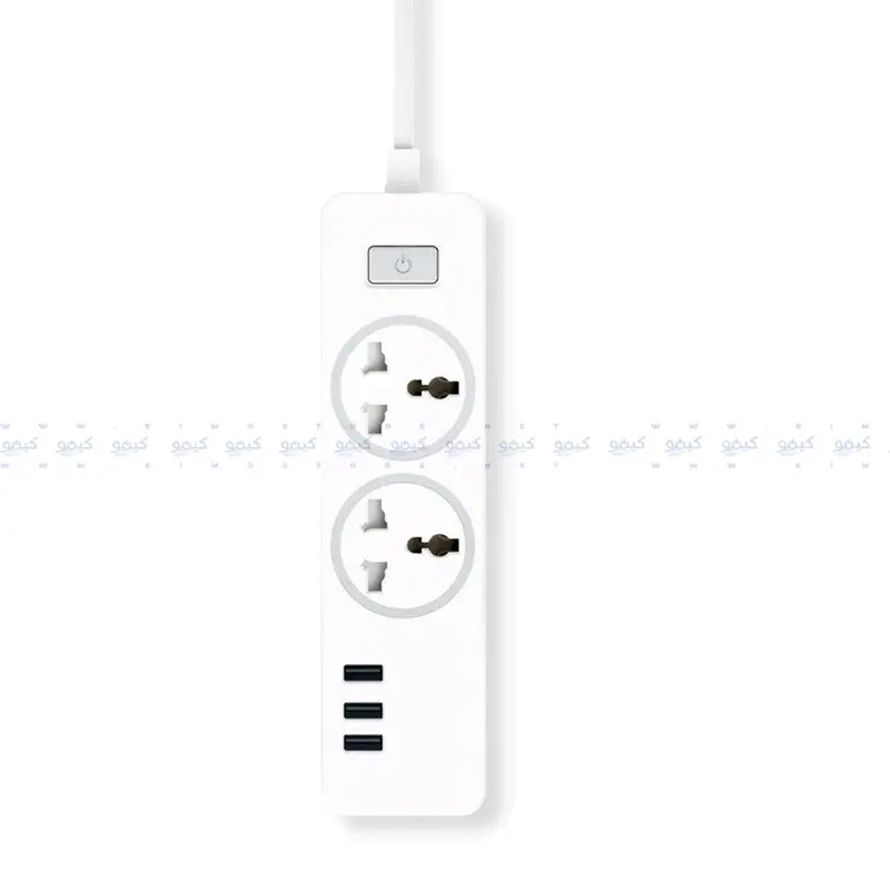 Buddy E10 Multi-Port Power Strip – 2 Ac Outlets + 3 Usb Ports, 2500W 1