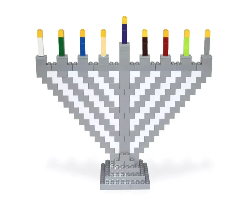 Build-Your-Own Brick Menorah – Interactive Diy Chanukah Craft Kit 1