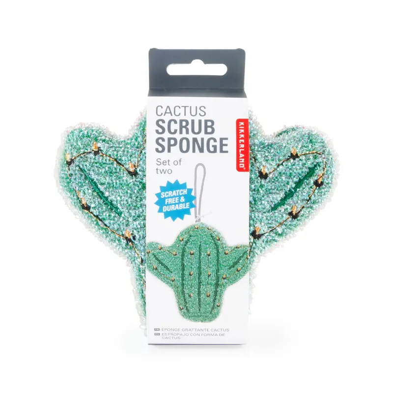 Cactus-Textured Eco-Friendly Scrub Sponge 1