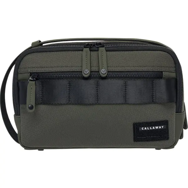 Callaway Urban Pouch Golf Accessory Case – Modern Design, Khaki 1