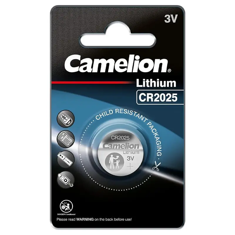 Camelion Cr2025 3V Lithium Coin Battery – High-Drain Compatible 1