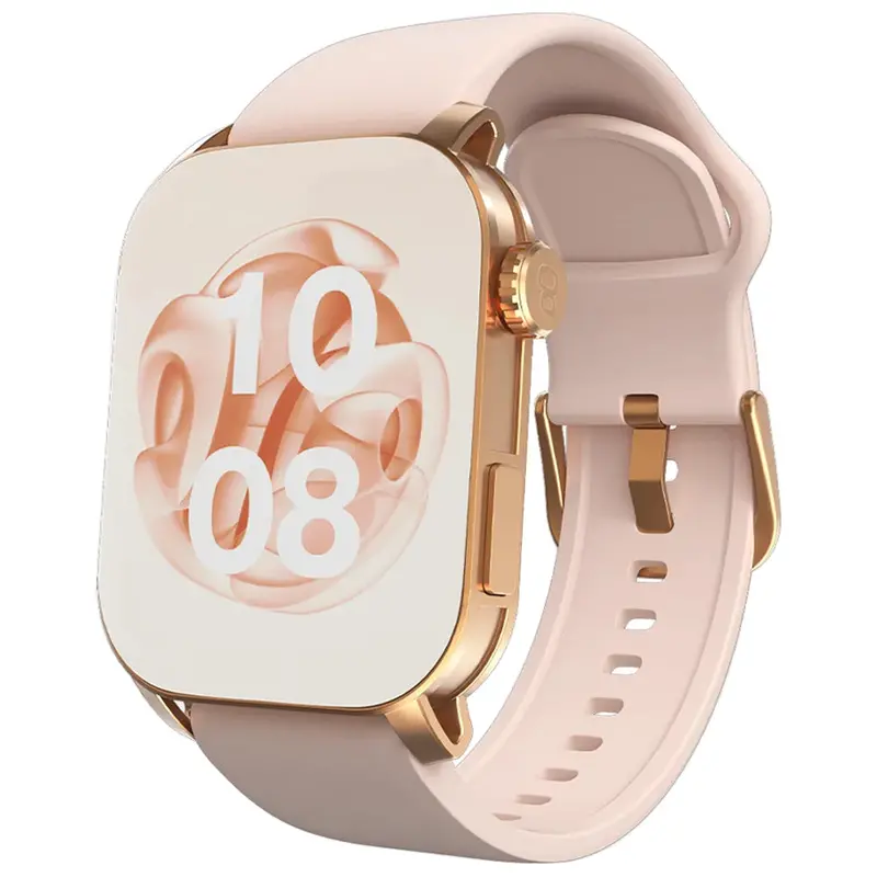 Cardoo Watch X Apex Cglwxa04G – Gold Zinc Alloy Smartwatch With Rose Gold Silicone Band 1
