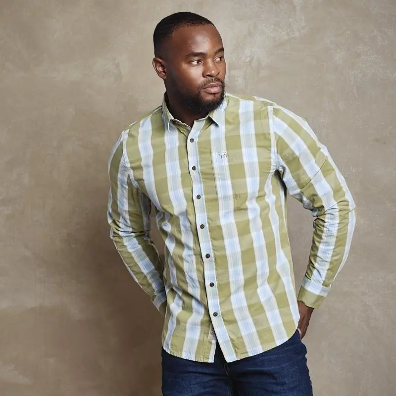 Chapmans Peak Slim-Fit Shirt – Moss Green 1