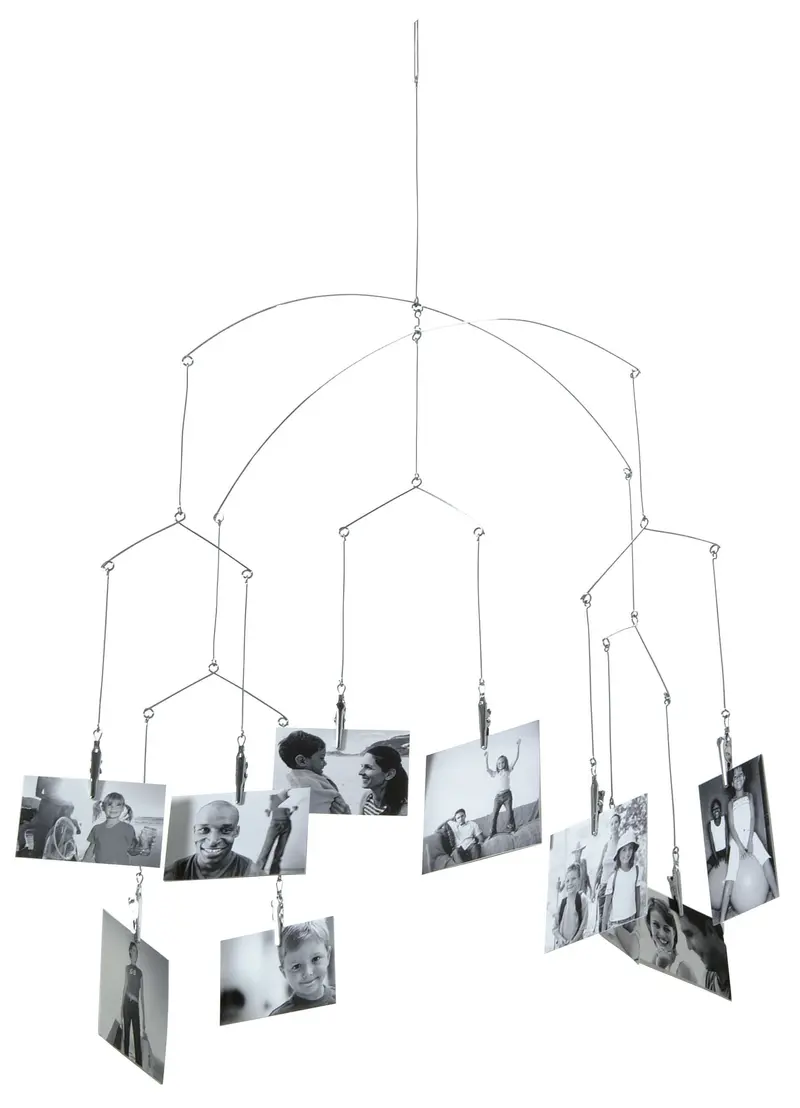 Clip-On Photo Display Mobile For Walls Or Desks 1