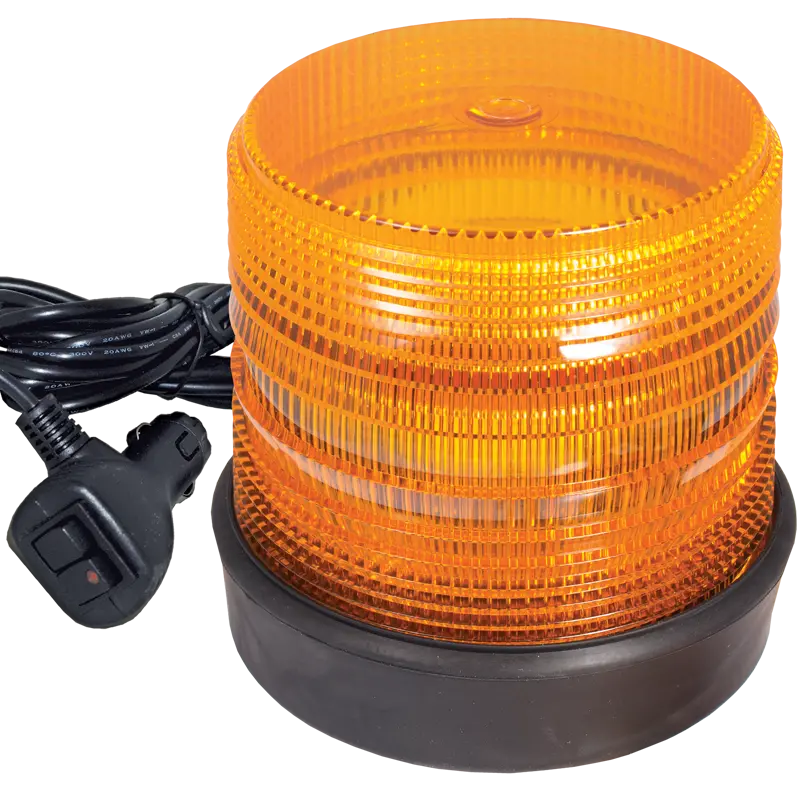 Compact Amber Rotating Warning Light 1