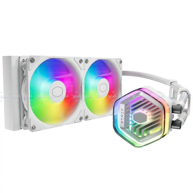Cooler Master Masterliquid 240 Argb Liquid Cpu Cooler – Atmos White Edition 1