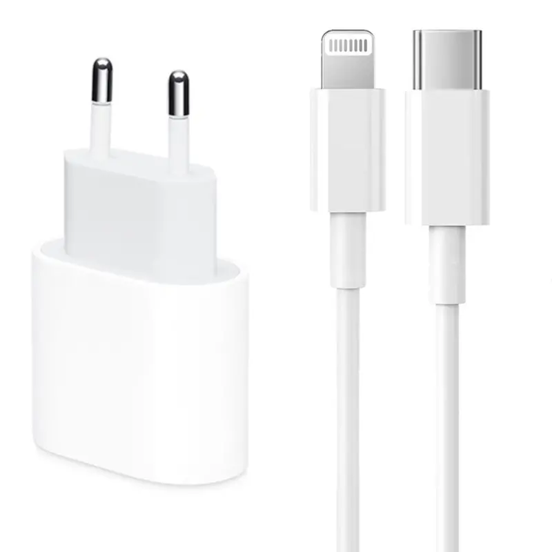 Cougar H20 20W Dual-Port Wall Charger – Usb-C + Lightning Cable Included (White) 1