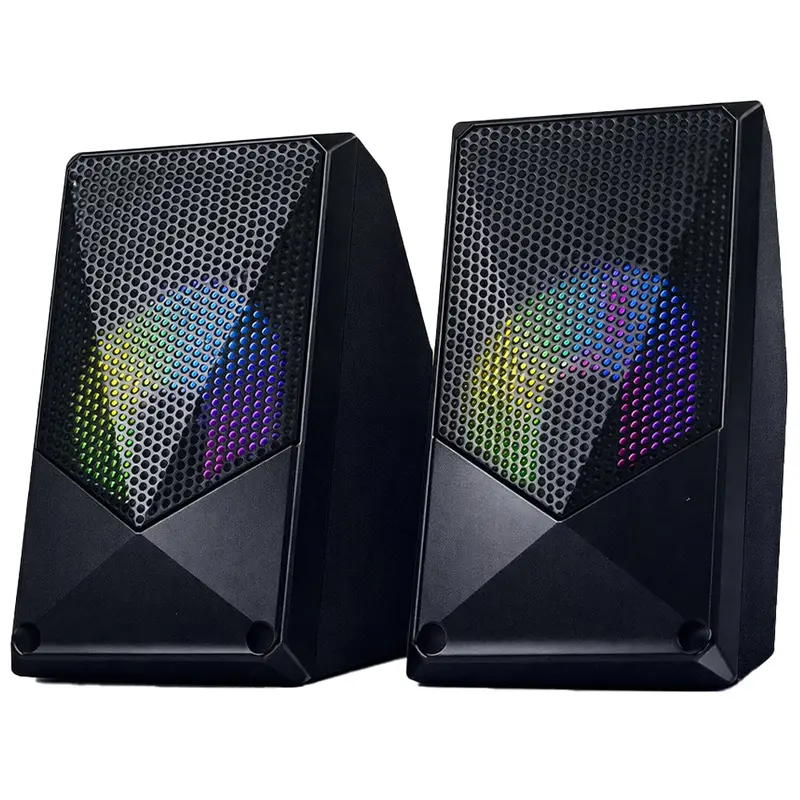 Crash X10Led 2.0 Speaker Set – Rgb Illuminated Desktop Speakers 1