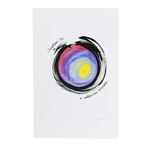 'Creation Is A Continuous Process' Lithograph Print — 11×17", Unframed 1