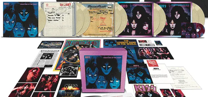 Creatures Tour '82–'83 Long Sleeve Shirt + Creatures Of The Night 40Th Anniversary 9Lp Glow-In-The-Dark Vinyl Box Set 1