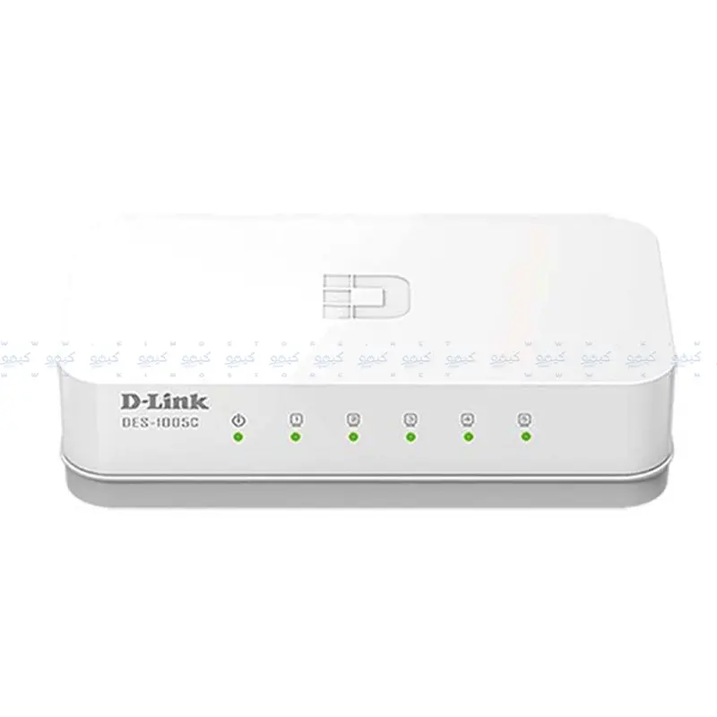 D-Link Des-1005C Fast Ethernet Desktop Switch – 5-Port 10/100Mbps Unmanaged Unit 1