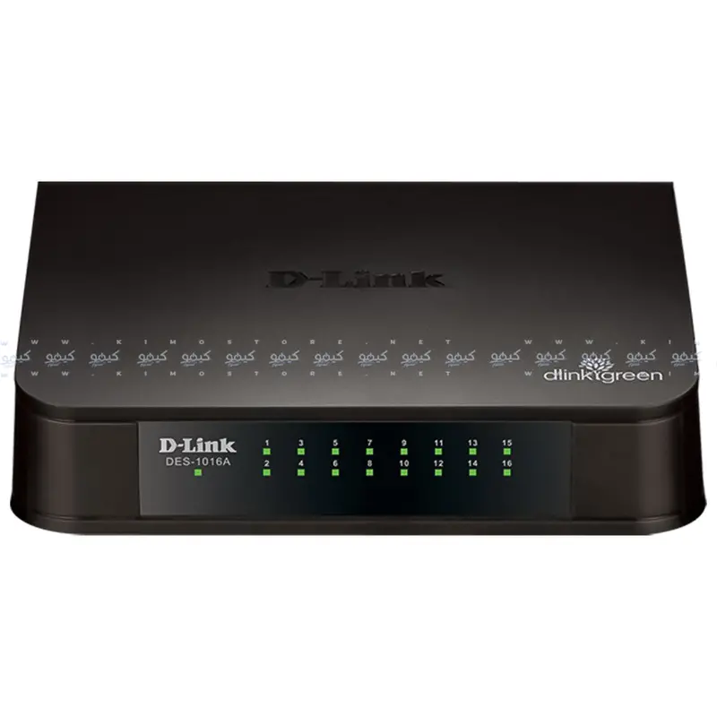 D-Link Des-1016A 16-Port Unmanaged Desktop Ethernet Switch – 10/100Mbps 1