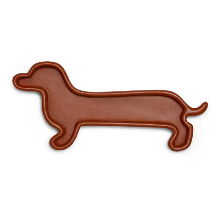 Dachshund-Shaped Ceramic Desk Trinket Tray 1