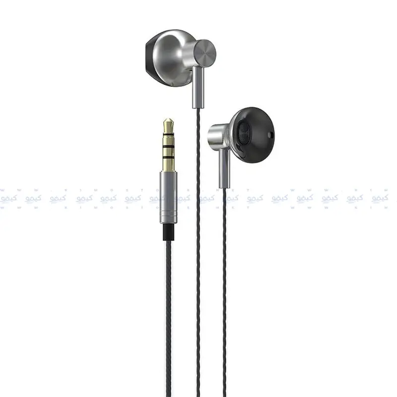 Devia Em101 Metal Remote Earphones – In-Ear Headset With Mic & Volume Controls (Black) 1