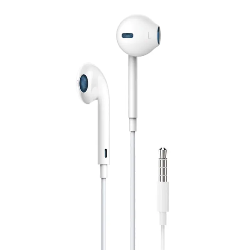 Devia Smart Em022 Stereo In-Ear Earphones – Minimalist White Design With Mic 1