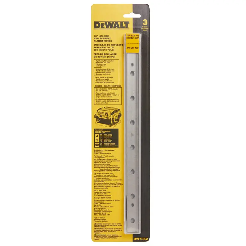 Dewalt Dw7352 Replacement Planer Blades (3-Pack) For Dw735 1