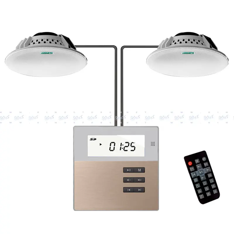 Dsppa M2W Audio Bundle – 60W Amplifier With Two Matching Ceiling Speakers 1