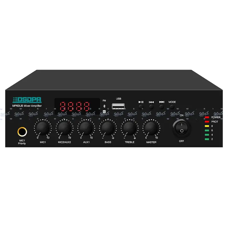 Dsppa Mp60Ub Digital Mixer Amplifier – 60W With Usb & Bluetooth Support 1
