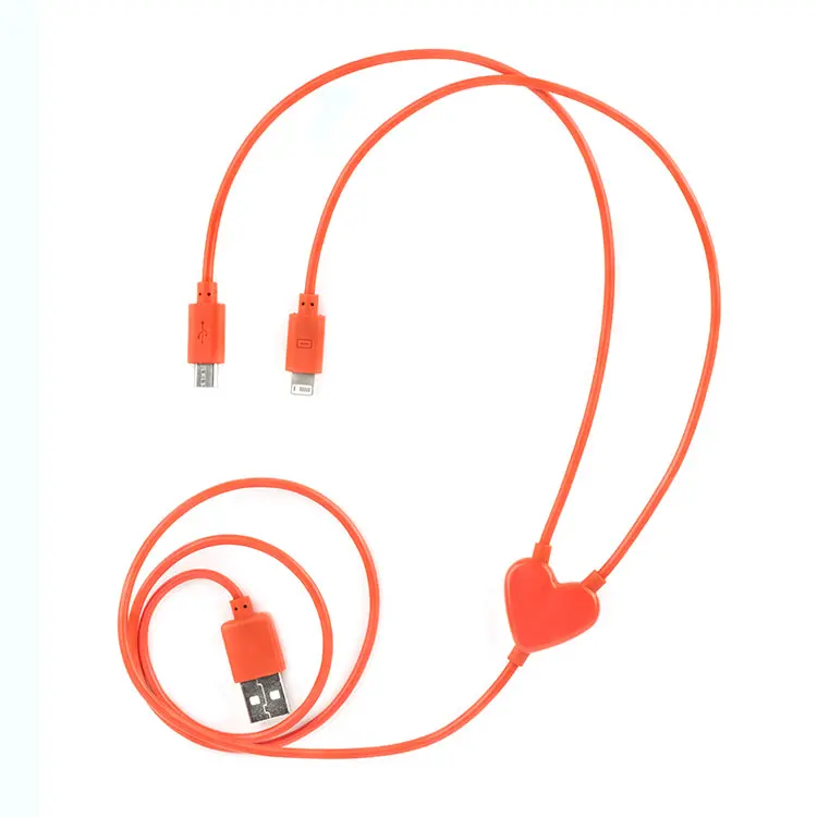 Dual-Connector Charging Cable For Iphone Devices 1