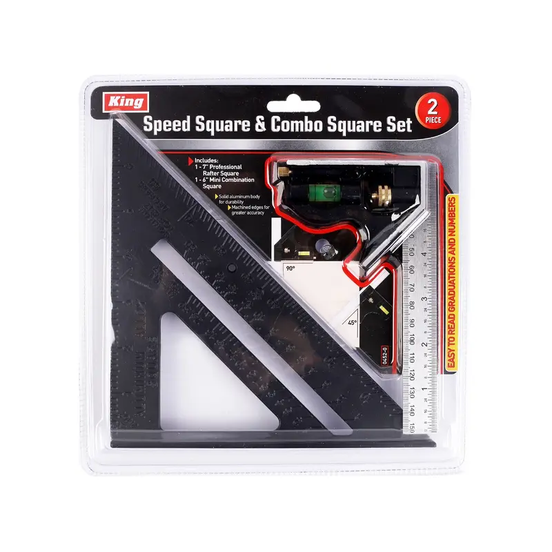 Dual-Purpose Speed And Combination Square Set (2-Piece) 1