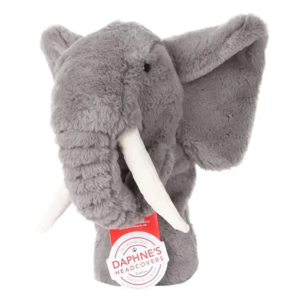 Elephant Golf Driver Head Cover – Gentle Plush Animal Design By Daphne'S 1