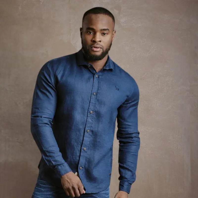 Endless Summer Linen Shirt By Kingsley – Midnight 1