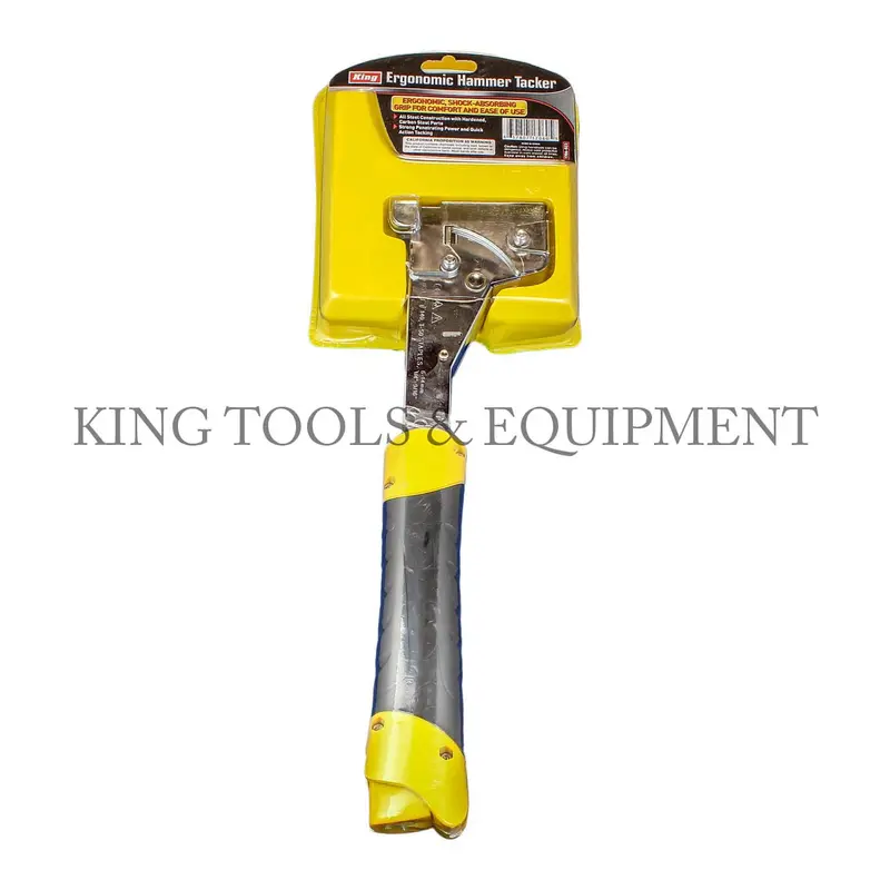 Ergonomic Hammer Tacker – Spring-Loaded Upholstery & Stapling Tool With Comfort Grip 1