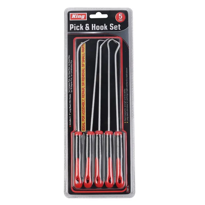 Extra-Long 5-Piece Lock Pick And Hook Tool Set 1