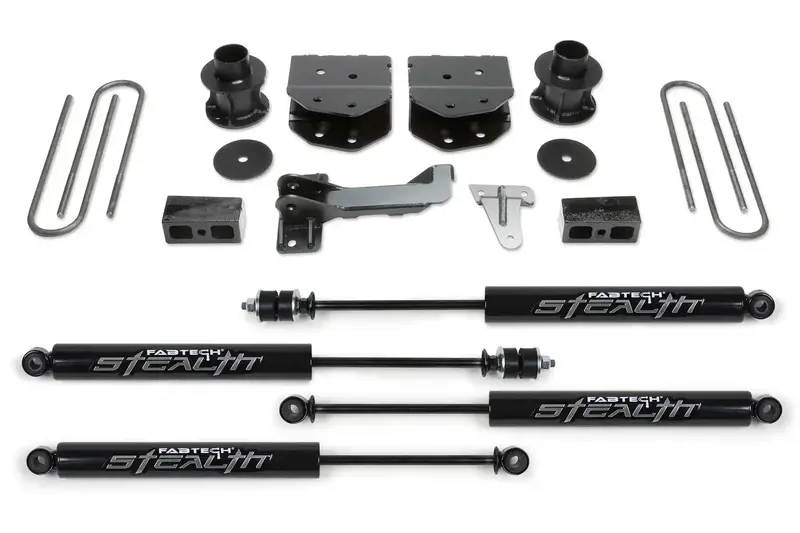 Fabtech K2181M Budget Lift System With Stealth Shocks – 2005–2007 Ford F-250/F-350 4Wd 1