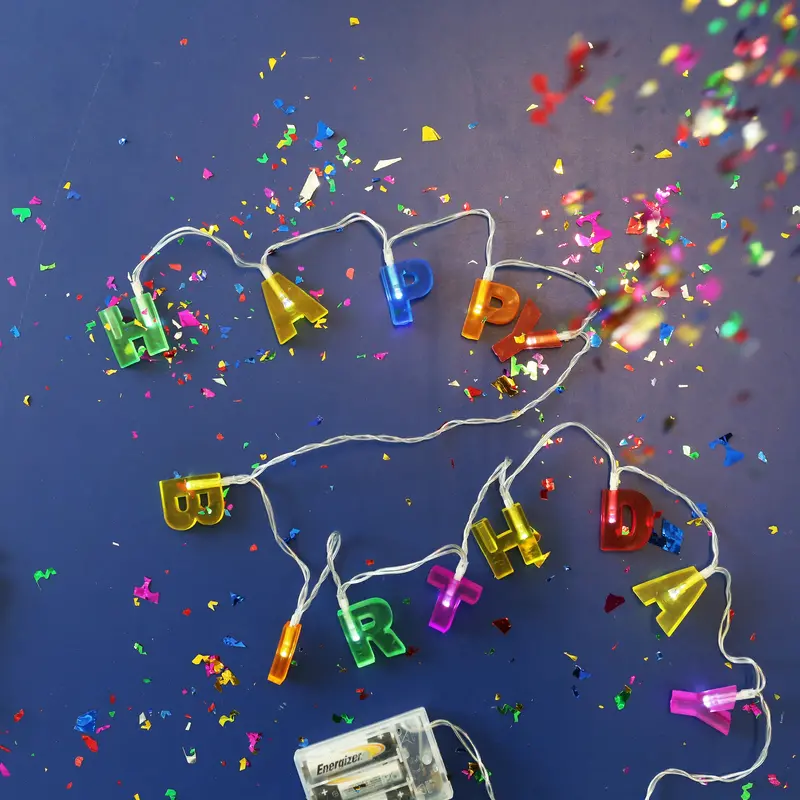 Festive Led Happy Birthday String Lights 1