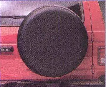 Fia Heavy-Duty Black Vinyl Tire Cover – Universal Fit For 27" Tires 1