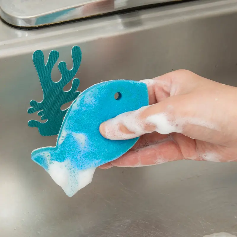Fish-Shaped Grab 'N Scrub Cleaning Tool 1