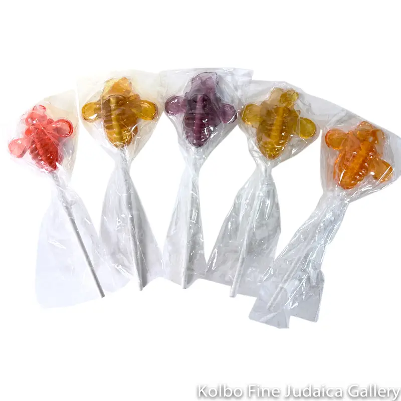 Five-Piece Assorted Honey-Flavored Bee-Shaped Lollipop Set 1