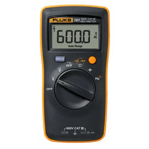 Fluke 101 Pocket Digital Multimeter – Basic Ac/Dc Voltage Tester With Auto-Ranging & Compact Form Factor 1