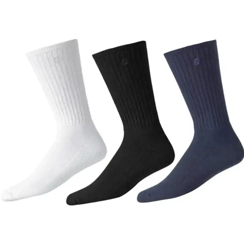 Footjoy Fj Comfortsof Crew Golf Socks – 3-Pack For Men 1