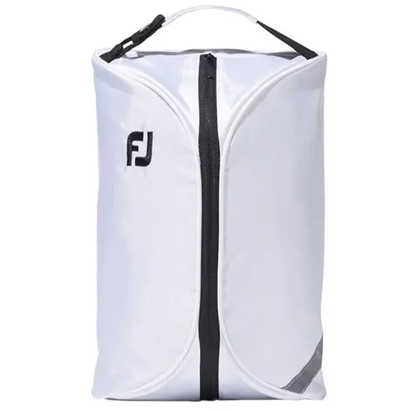 Footjoy Fj Golf Shoe Storage Bag — Sleek White Travel Pouch For Footwear Protection 1