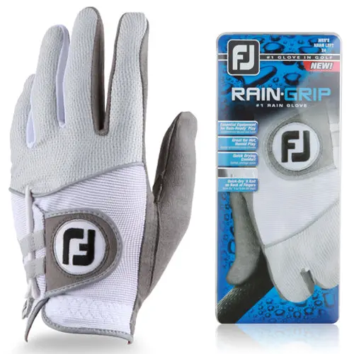 Footjoy Raingrip Quick-Dry Left-Handed Men'S Golf Glove In White 1