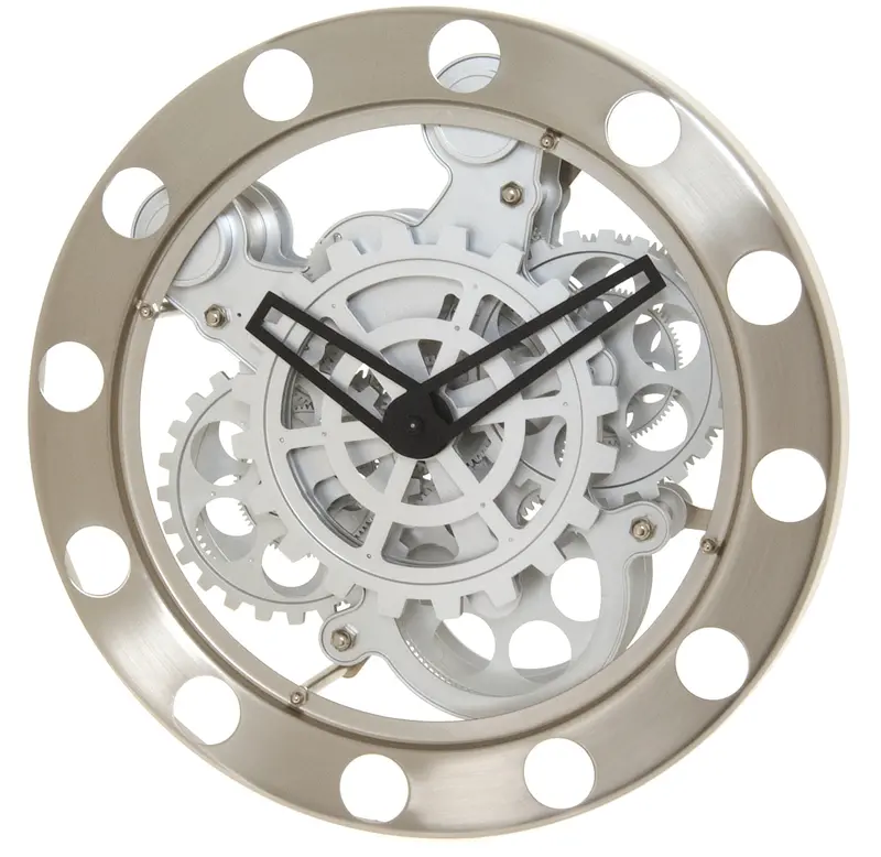 Gear-Style Wall-Mounted Analog Clock 1