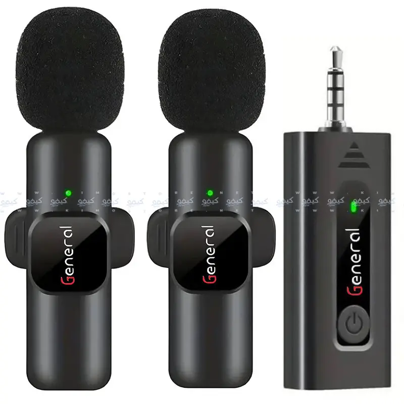 General G30 Wireless Microphone System – 3.5Mm Aux & 2.4Ghz Dual-Channel Portable Mic Kit 1