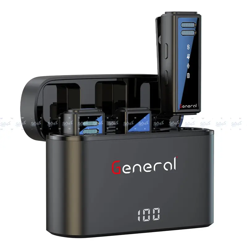 General Gm31 Dual-Channel 2.4Ghz Wireless Microphone System – Usb-C Receiver & Type-C Transmitter 1
